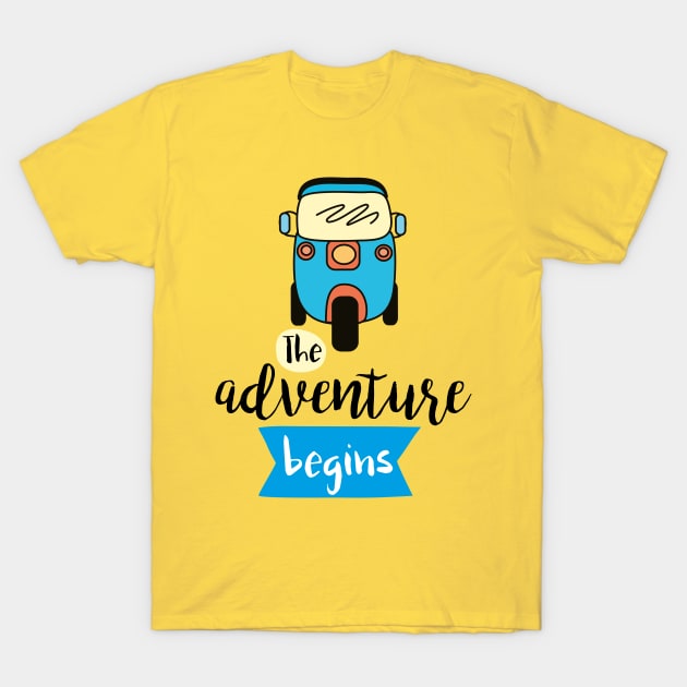 The adventure begins T-Shirt by naum